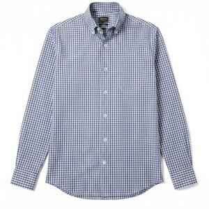 Arrow USA 1851 Men’s Dress Shirt Fitted 16 32/33 | Blue Gingham Check